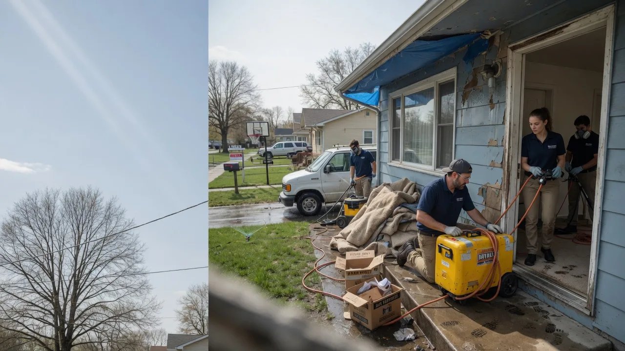 Basement Flood Cleanup in Gibson City, IL near me